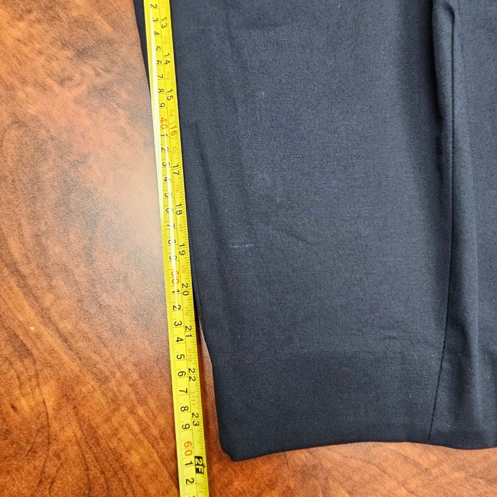 Zara Womens XL Balloon Barrel Leg Cropped Pleated Trousers Black High Rise - Picture 9 of 16
